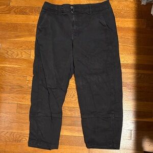 Everlane Women's Black Barrel Pant